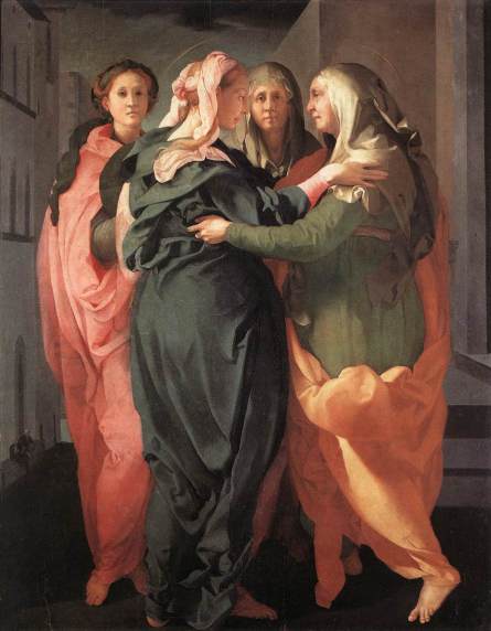 PONTORMO, Visitation (1528-1529) Oil on canvas, San Michele, Carmignano, FLORENCE