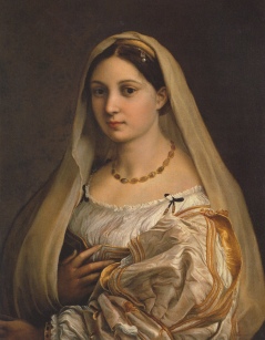RAPHAEL, La Velata (1516) Oil on canvas, Galleria Palatina, Palazzo Pitti, FLORENCE